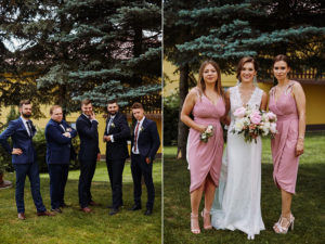 świadkowie, bukiet panny młodej, kwiaty na wesele, kwiaty na ślub